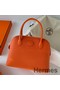 Hermes Bolide 1923 27 Handmade Bag In Orange Epsom Calfskin Replica