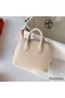 Hermes Bolide 1923 Mini Handmade Bag In Craie Chevre Mysore Leather Replica