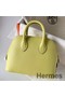 Hermes Bolide 1923 Mini Handmade Bag In Jaune Bourgeon Chevre Mysore Leather Replica