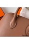Hermes Bolide 1923 Mini Handmade Bag In Quebracho Chevre Mysore Leather Replica