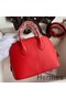 Hermes Bolide 1923 Mini Handmade Bag In Red Chevre Mysore Leather Replica