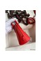 Hermes Bolide 1923 Mini Handmade Bag In Red Chevre Mysore Leather Replica