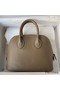 Hermes Bolide 1923 Mini Handmade Bag In Taupe Chevre Mysore Leather Replica