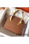 Hermes Bolide 27 Handmade Bag In Gold Clemence Leather Replica
