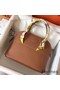 Hermes Bolide 27 Handmade Bag In Gold Clemence Leather Replica