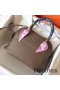 Hermes Bolide 27 Handmade Bag In Taupe Clemence Leather Replica