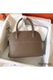 Hermes Bolide 27 Handmade Bag In Taupe Clemence Leather Replica