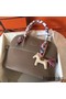 Hermes Bolide 31 Handmade Bag In Taupe Clemence Leather Replica