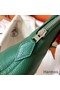 Hermes Bolide 31 Handmade Bag In Vert Vertigo Clemence Leather Replica