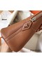 Hermes Bolide 35 Handmade Bag In Gold Clemence Leather Replica