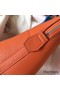 Hermes Bolide 35 Handmade Bag In Orange Clemence Leather Replica