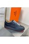 Hermes Boomerang Sneakers In Black Epsom Leather Replica
