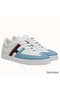 Hermes Boomerang Sneakers In Multicolore Blue Leather Replica