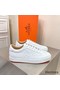 Hermes Boomerang Sneakers In White Epsom Leather Replica