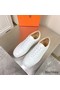 Hermes Boomerang Sneakers In White Epsom Leather Replica