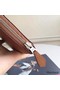 Hermes Brown Clemence Azap Zipped Wallet Replica