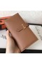 Hermes Brown Epsom Bearn Gusset Wallet Replica