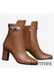 Hermes Brown Joueuse Ankle Boots Replica