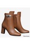 Hermes Brown Joueuse Ankle Boots Replica