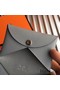 Hermes Calvi Card Holder In Blue Lin Epsom Leather Replica