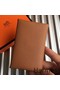 Hermes Calvi Card Holder In Gold Epsom Leather Replica