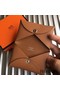 Hermes Calvi Card Holder In Gold Epsom Leather Replica