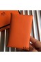 Hermes Calvi Card Holder In Orange Epsom Leather Replica