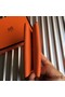 Hermes Calvi Card Holder In Orange Epsom Leather Replica