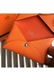 Hermes Calvi Card Holder In Orange Epsom Leather Replica