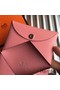 Hermes Calvi Card Holder In Pink Epsom Leather Replica