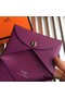 Hermes Calvi Card Holder In Purple Epsom Leather Replica