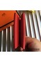Hermes Calvi Card Holder In Red Epsom Leather Replica