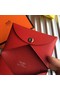 Hermes Calvi Card Holder In Red Epsom Leather Replica