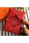 Hermes Calvi Card Holder In Red Epsom Leather Replica