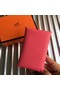 Hermes Calvi Card Holder In Rose Azalee Epsom Leather Replica