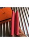 Hermes Calvi Card Holder In Rose Azalee Epsom Leather Replica