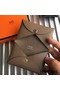 Hermes Calvi Card Holder In Taupe Epsom Leather Replica