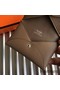Hermes Calvi Card Holder In Taupe Epsom Leather Replica