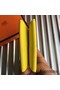 Hermes Calvi Card Holder In Yellow Epsom Leather Replica