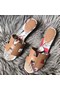 Hermes Camel Swift Oasis Sandals with Botanique Printed Replica