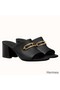 Hermes Camilla Mules 60MM In Black Calfskin Replica