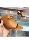 Hermes Camilla Mules 60MM In Brown Calfskin Replica