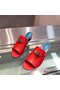 Hermes Candy 40mm Sandals In Red Calfskin Replica