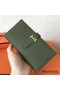 Hermes Canopee Clemence Bearn Gusset Wallet Replica