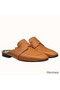 Hermes Catena Mules In Brown Calfskin Replica