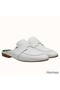 Hermes Catena Mules In White Calfskin Replica