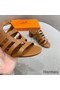 Hermes Celena Sandals 50mm In Brown Calfskin Replica