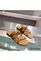 Hermes Claire Sandals In Brown Calfskin Replica
