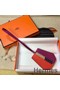 Hermes Clochette Cles Grand Tressage Charm In Orange/Purple Replica