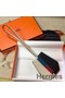 Hermes Clochette Cles Grand Tressage Charm In White/Black Replica
